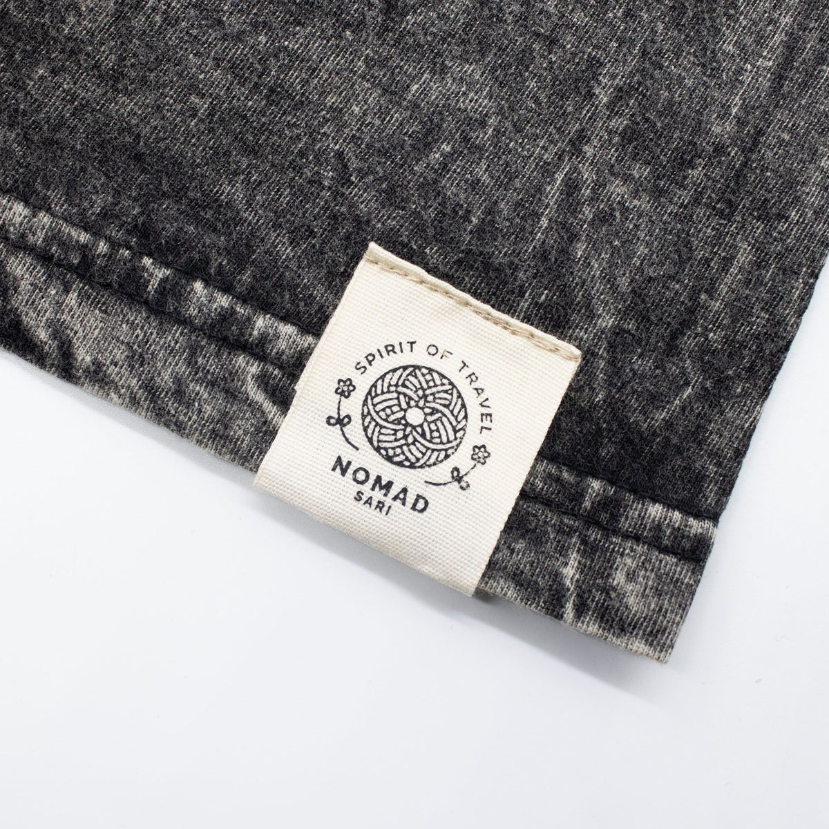 Nomad Sari Stonewashed Cotton T-Shirt - Rebel - Charcoal - Large – product image 5 of 8