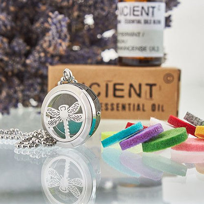 Aromatherapy Diffuser Necklace - Dragonfly 25mm – product image 1 of 5