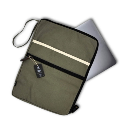 Canvas Large Laptop Pouch - Olive – product image 1 of 6