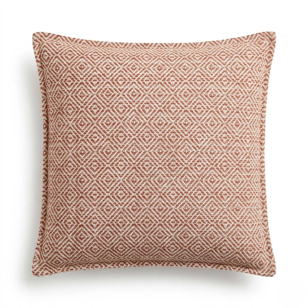 Classic Cushion Cover - Burgundy Squares - 45 x 45cm