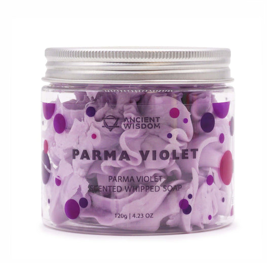 Parma Violet Whipped Soap 120g – product image 2 of 3