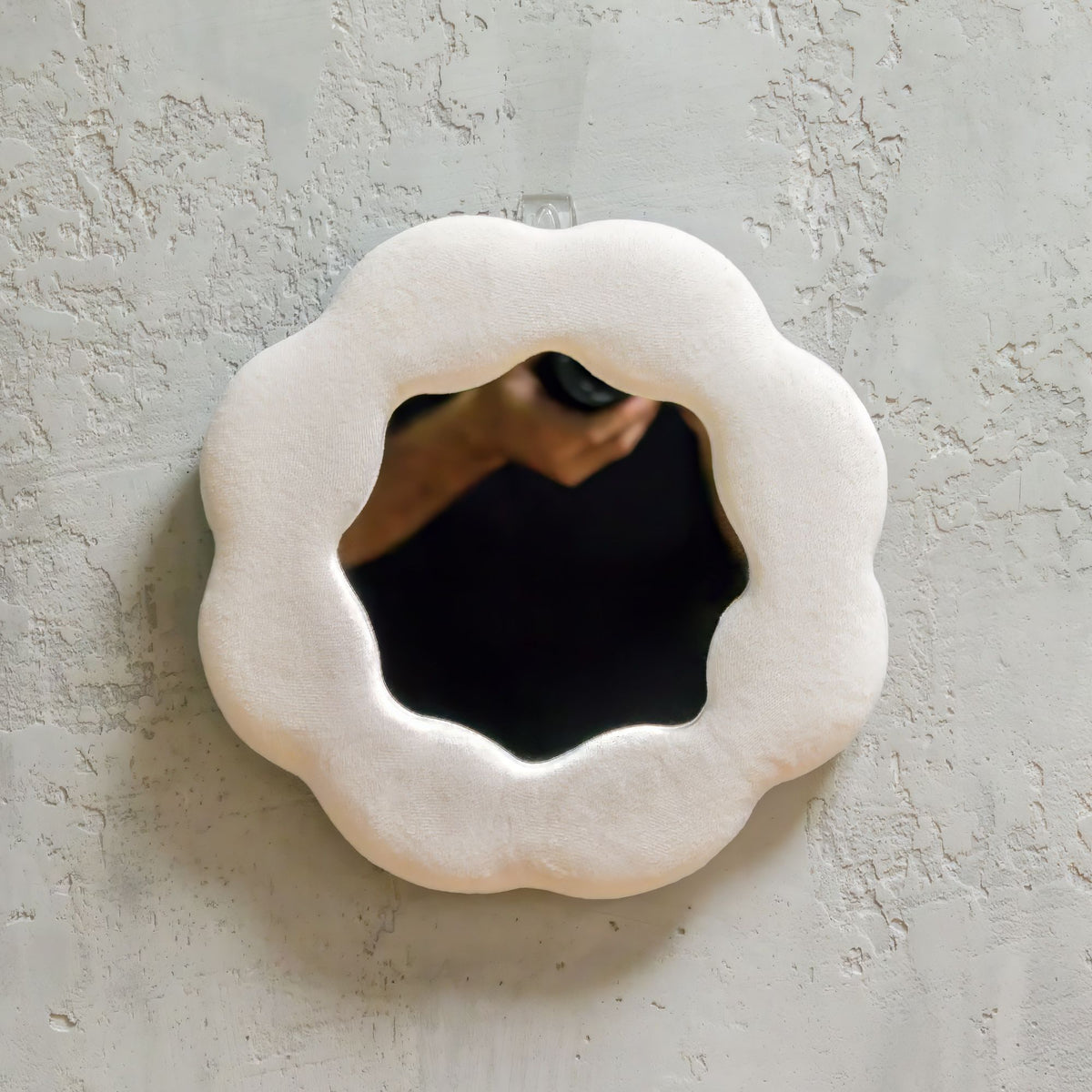 Soft Squiggly Mirror – Flower – Stone (25.4x25.4x2.3cm) – product image 4 of 6