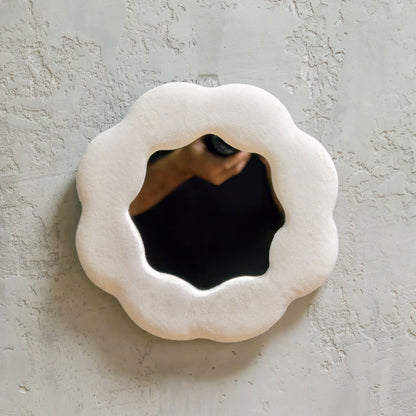 Soft Squiggly Mirror – Flower – Stone (25.4x25.4x2.3cm) – product image 4 of 6