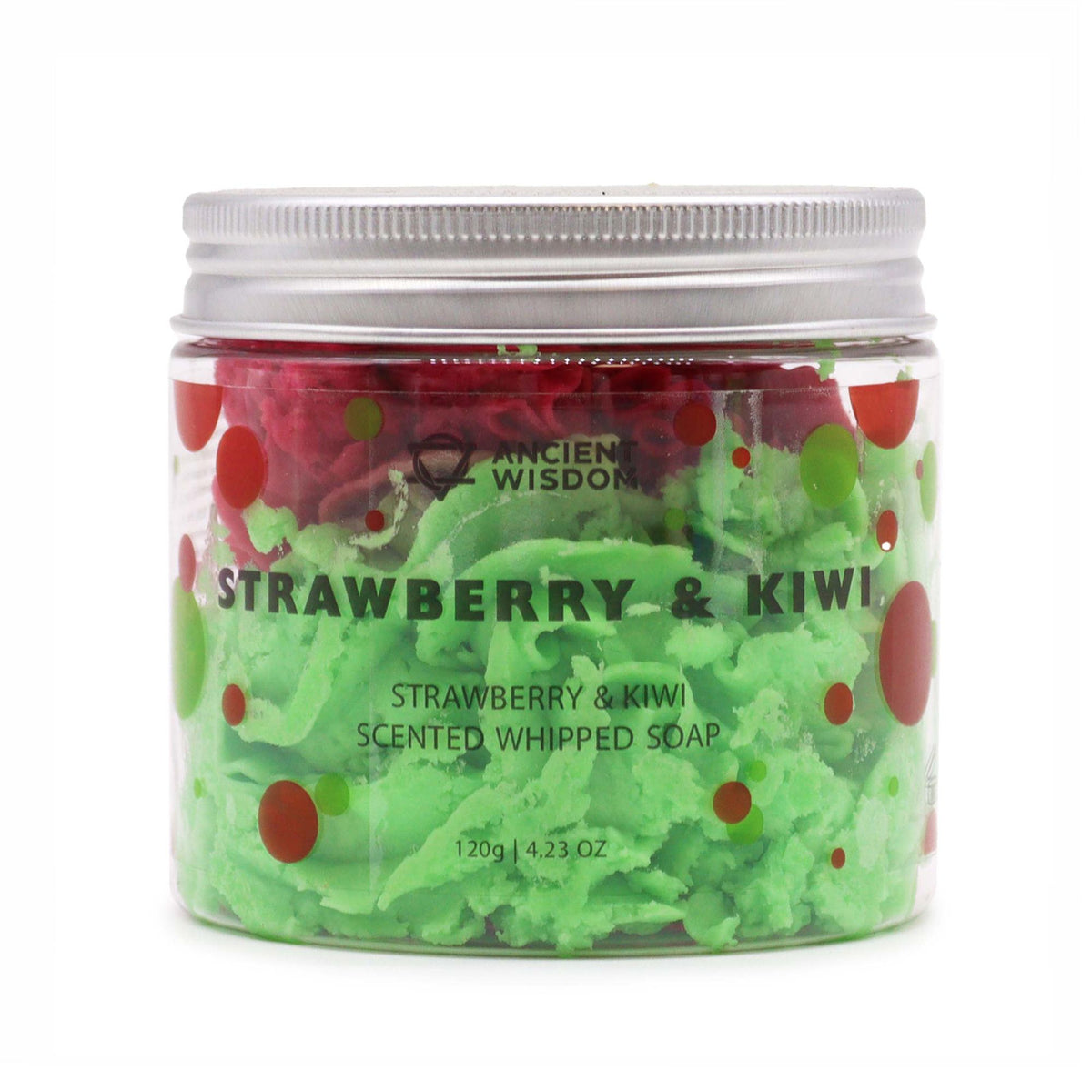 Strawberry & Kiwi Whipped Soap 120g – product image 2 of 3
