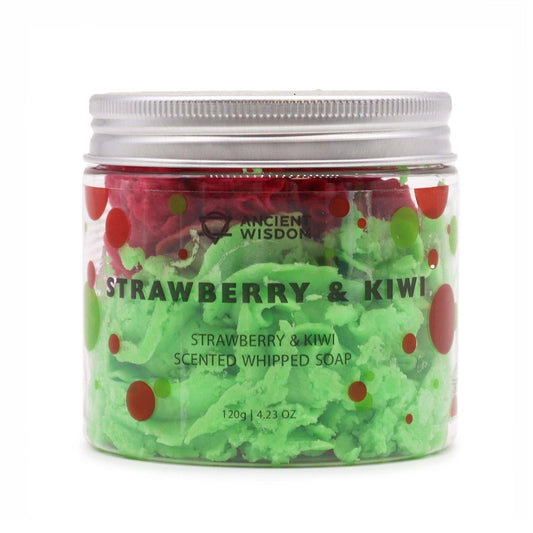 Strawberry & Kiwi Whipped Soap 120g – product image 2 of 3