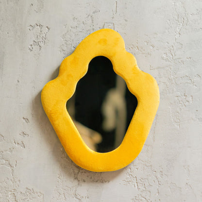 Soft Squiggly Mirror – Flame – Marigold (23x27.5x2.3cm) – product image 5 of 6