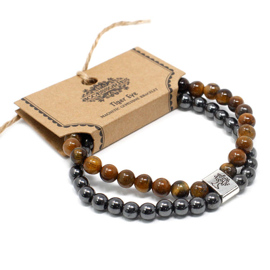 Magnetic Gemstone Bracelet - Tiger Eye – product image 1 of 6