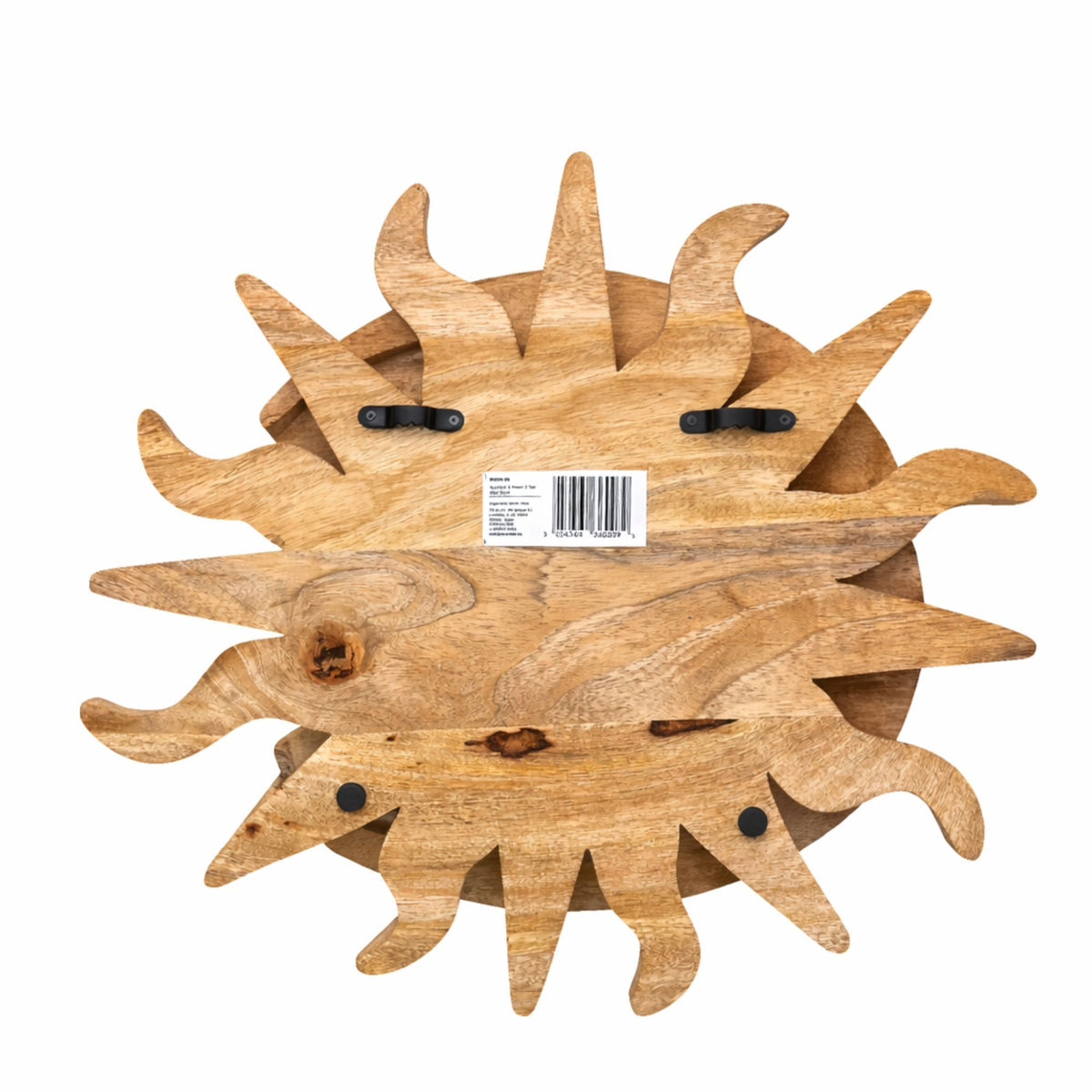 Sunrays & Moon 3 Tier Wall Shelf – product image 2 of 3