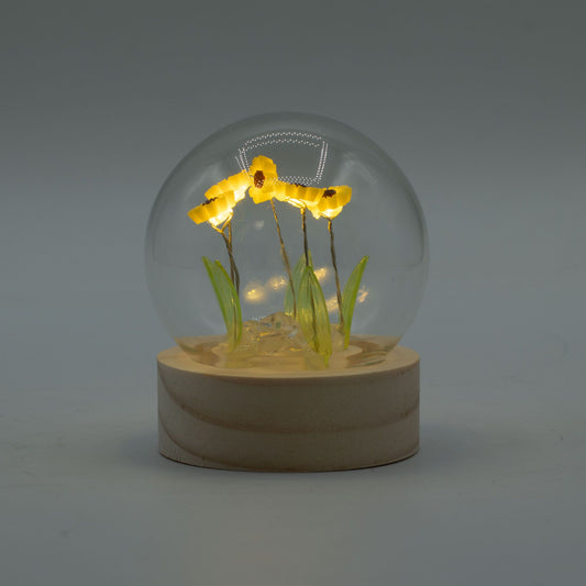 Floral Glow Garden Dome - 5 Sunflowers - LED Battery – product image 1 of 5