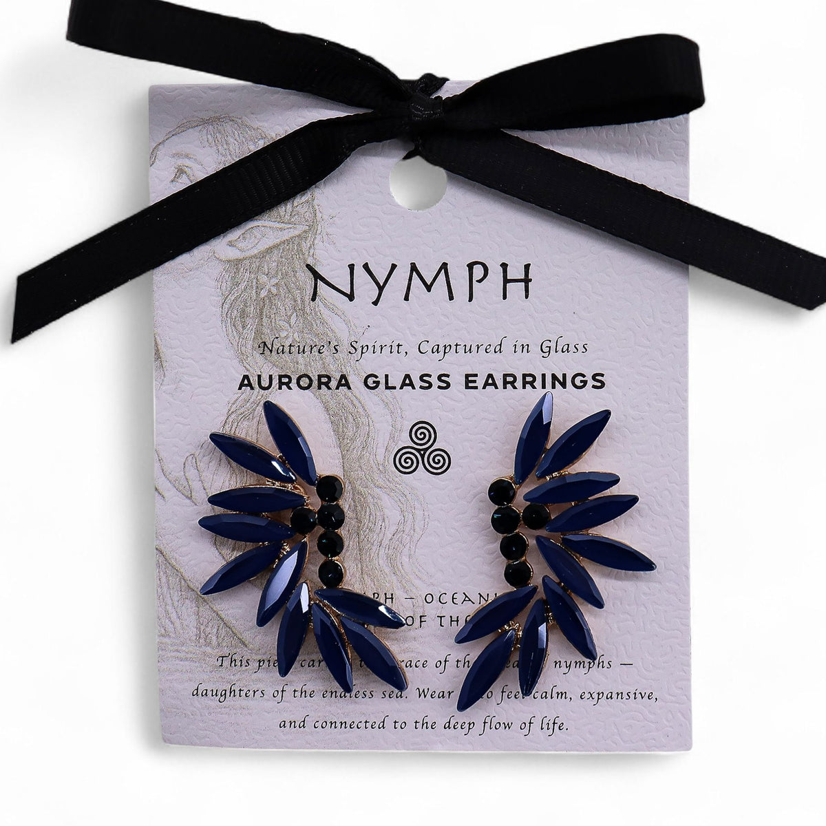 Royal Blue - Vintage Glass - Fairies - Earrings – product image 4 of 7
