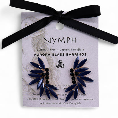 Royal Blue - Vintage Glass - Fairies - Earrings – product image 4 of 7