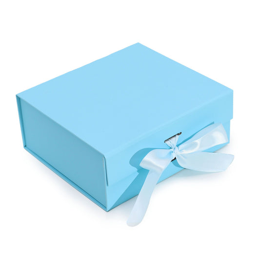 Flat Pack Gift Box - Medium Square (20x18.2x8cm) - Baby Blue – product image 1 of 5