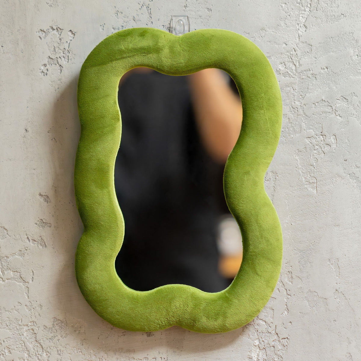 Soft Squiggly Mirror - Large Cloud - Moss Green (33.4x23.5x2.3cm) – product image 5 of 6
