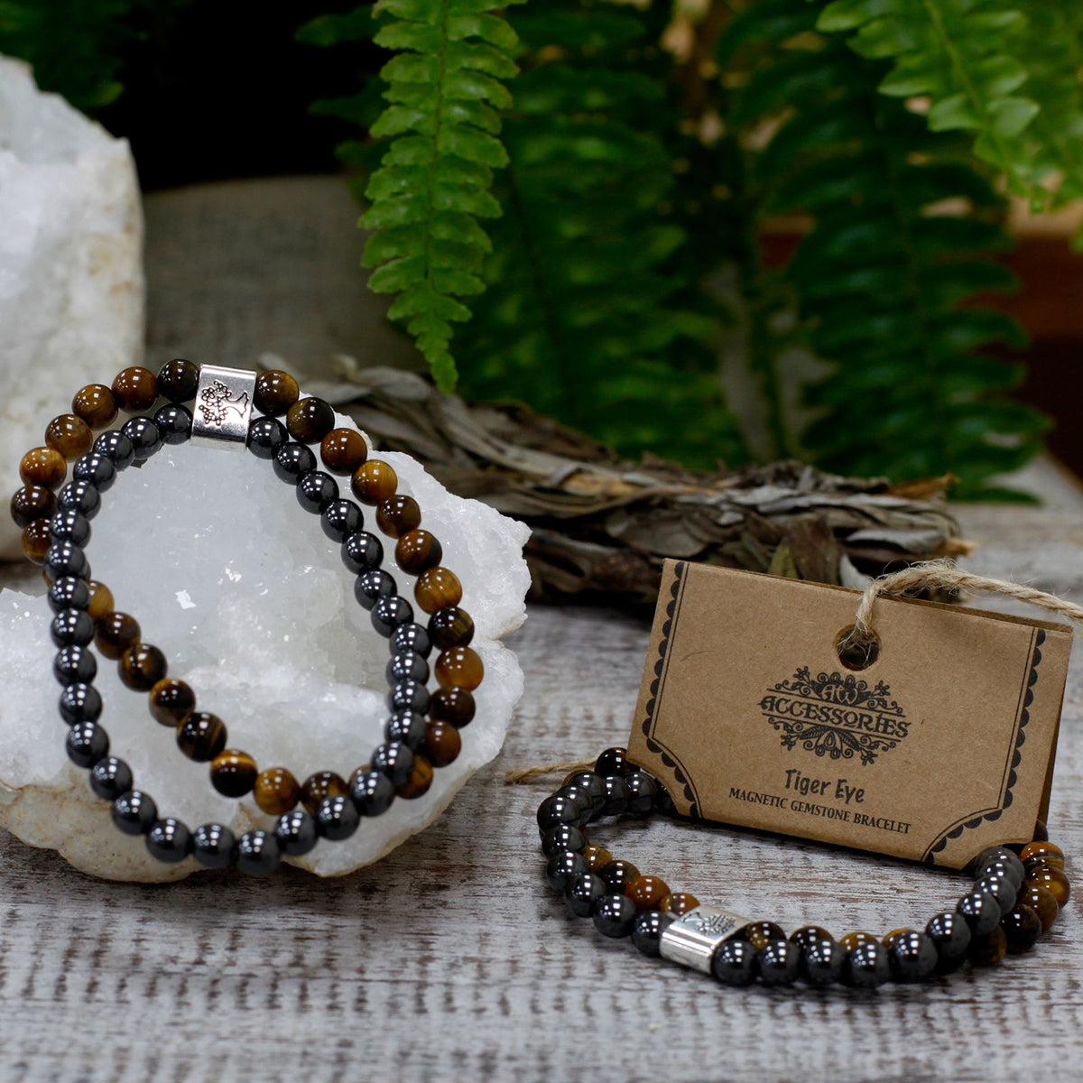 Magnetic Gemstone Bracelet - Tiger Eye – product image 5 of 6