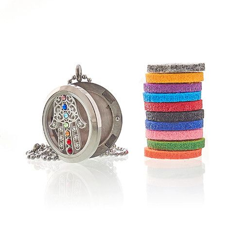Aromatherapy Jewellery Necklace - Hamsa Chakra - 30mm – product image 1 of 6