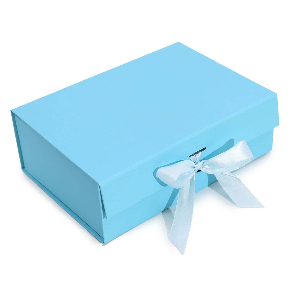 Flat Pack Gift Box - Large (28.2 × 20.2 × 9.2 cm) - Baby Blue – product image 4 of 5