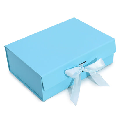 Flat Pack Gift Box - Large (28.2 × 20.2 × 9.2 cm) - Baby Blue – product image 4 of 5