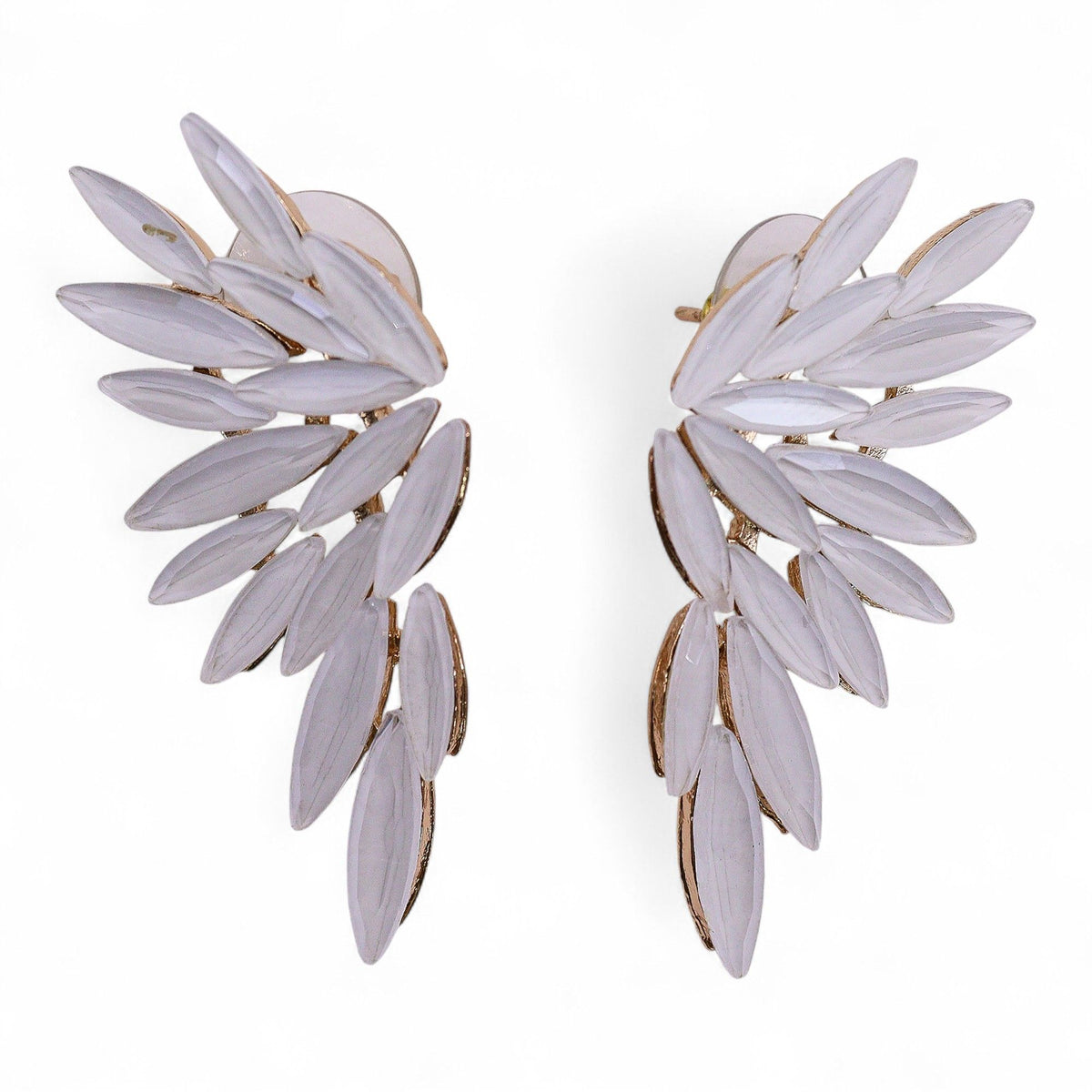 Pearl - Vintage Glass - Angel Wings - Earrings – product image 4 of 7