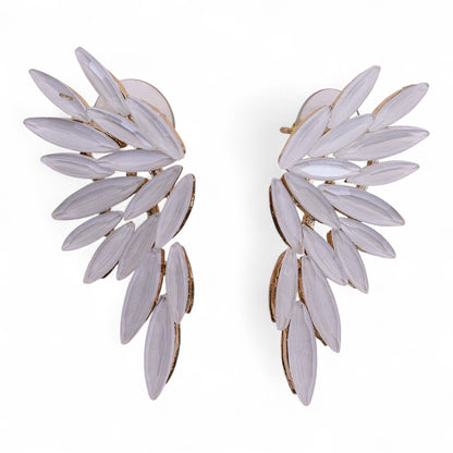 Pearl - Vintage Glass - Angel Wings - Earrings – product image 4 of 7