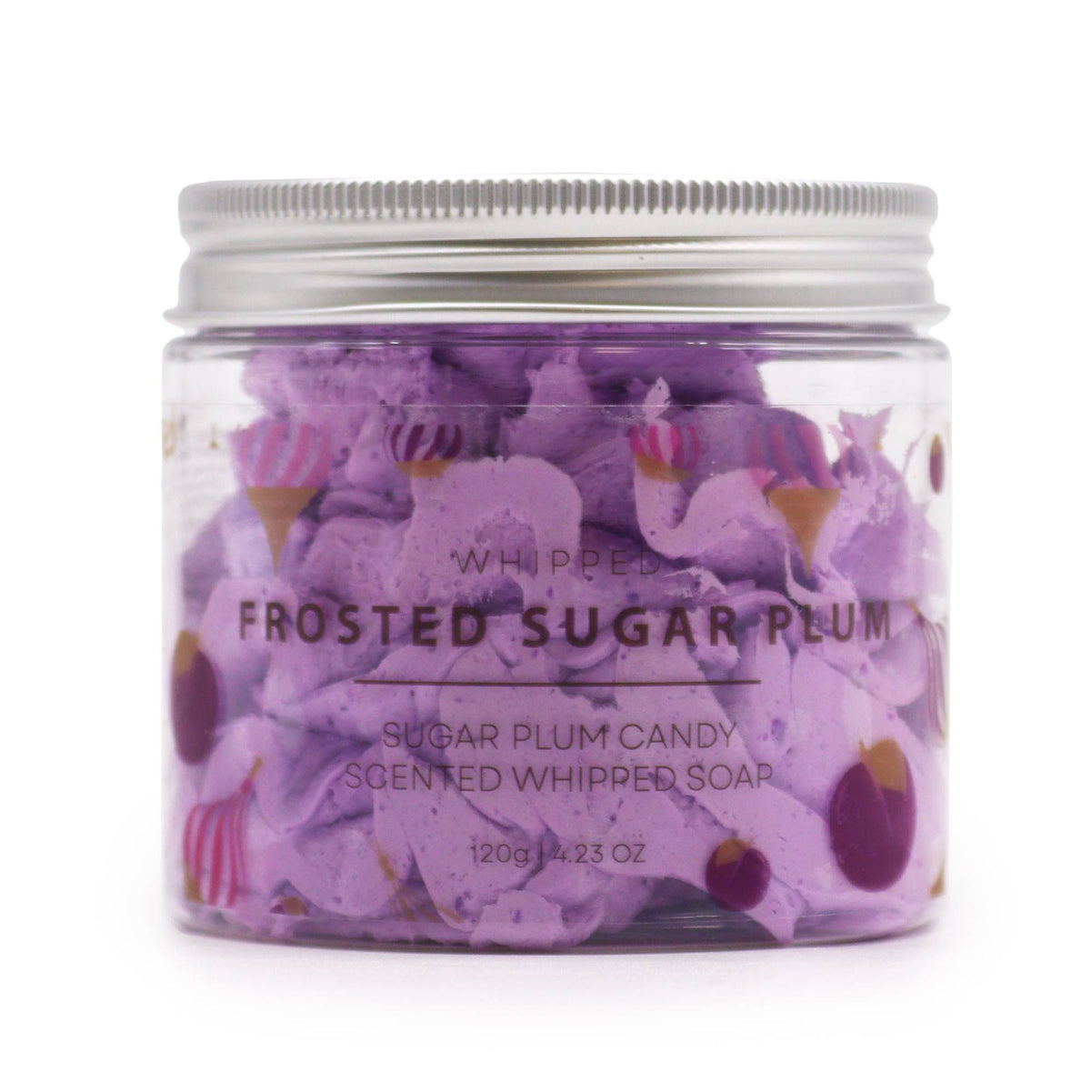 Frosted Sugar Plum Whipped Soap 120g – product image 1 of 5