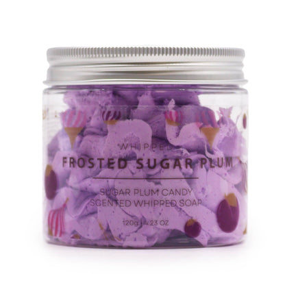 Frosted Sugar Plum Whipped Soap 120g – product image 1 of 5
