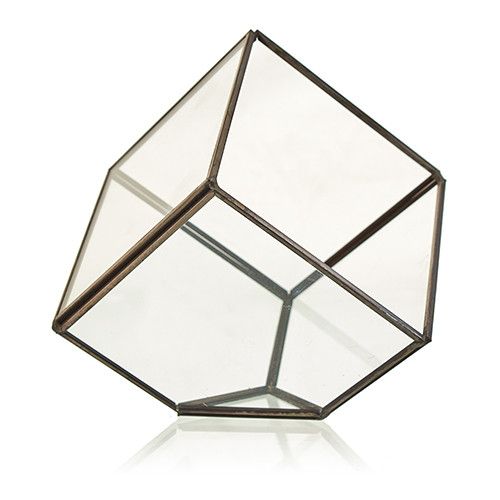 Glass Terrarium - Cube on Corner – product image 3 of 5