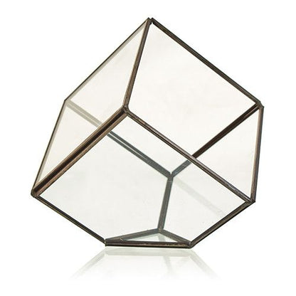 Glass Terrarium - Cube on Corner – product image 3 of 5