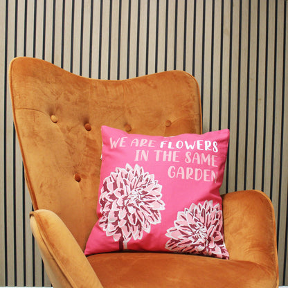 Set of 3 We Are Flowers Cotton Cushion Covers – 45 x 45cm