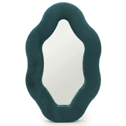 Soft Squiggly Mirror – Oval Pebble – Royal Teal (20.5x32.5x2.3cm) – product image 3 of 6