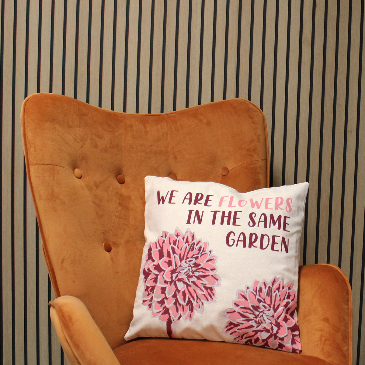 Set of 3 We Are Leaves Cotton Cushion Covers – 45 x 45cm