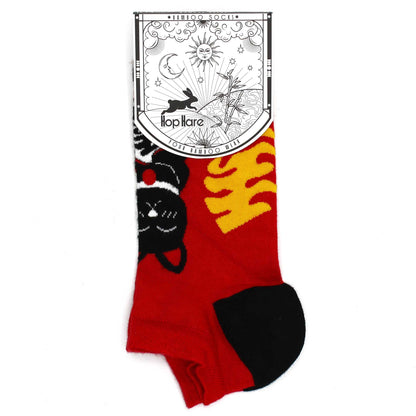 S/M Hop Hare Bamboo Socks Low (3.5-6.5) - Lucky Cat – product image 4 of 4
