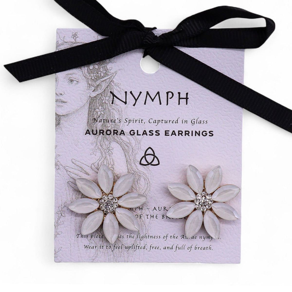 Pearl - Vintage Glass - Flowers - Earrings – product image 6 of 7