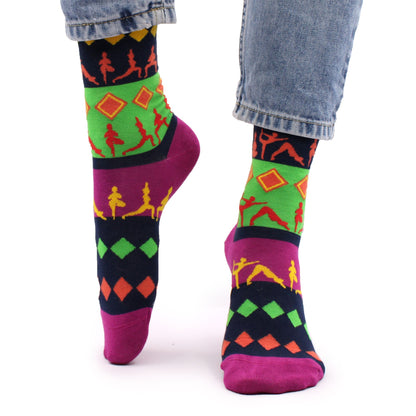 Hop Hare Bamboo Socks S/M - Yoga Poses – product image 1 of 7