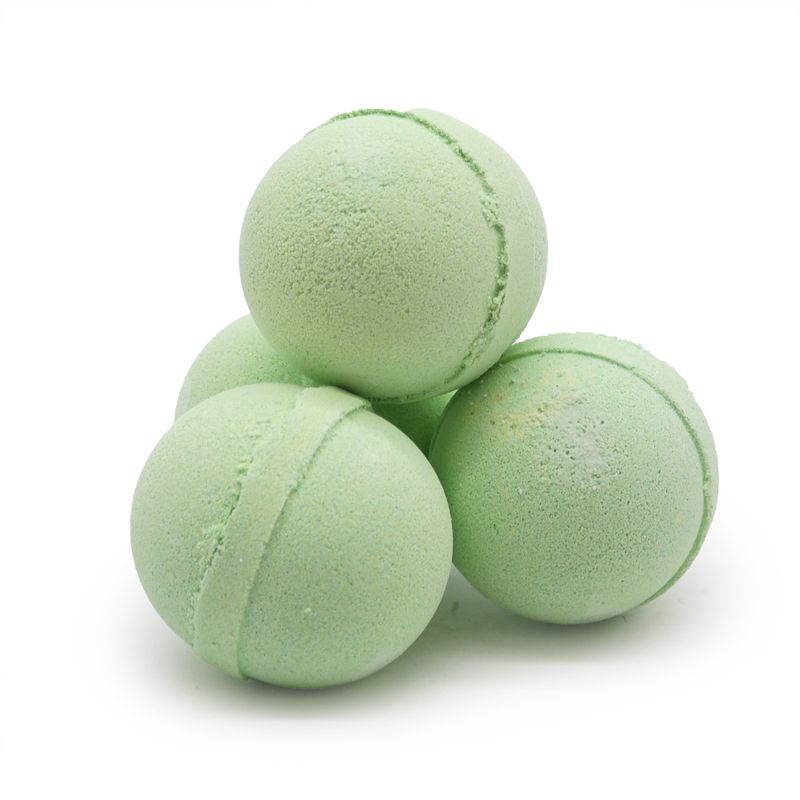 Green Rosemary and Thyme essential oil bath bombs