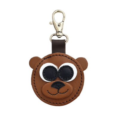 Brown Bear Handmade Leather Bag Charm – product image 1 of 5
