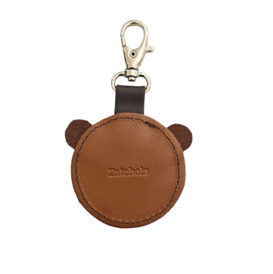 Brown Bear Handmade Leather Bag Charm – product image 2 of 5