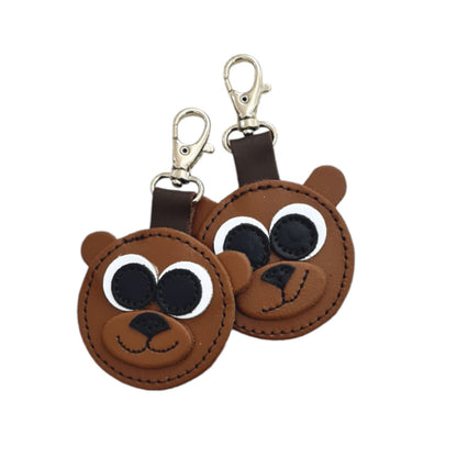 Brown Bear Handmade Leather Bag Charm – product image 5 of 5