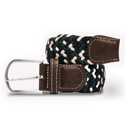 Woven Belt - Navy / Green Zigzag – product image 1 of 6