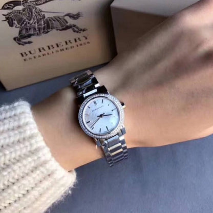Burberry BU9220 The City Women's 26mm Silver & Diamond Watch – product image 5 of 7