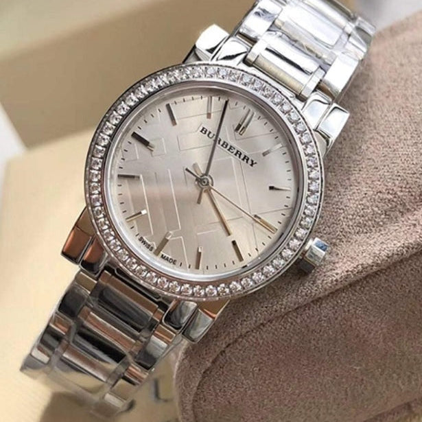 Burberry BU9220 The City Women's 26mm Silver & Diamond Watch – product image 4 of 7