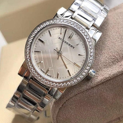 Burberry BU9220 The City Women's 26mm Silver & Diamond Watch – product image 4 of 7