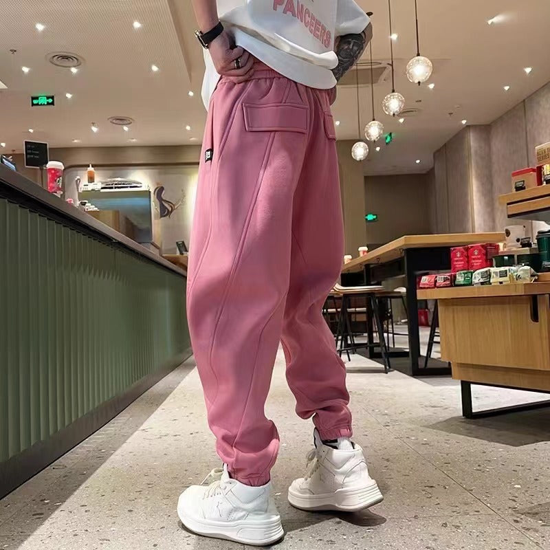 Men's Loose-Fit Cuffed Harem Trousers – product image 3