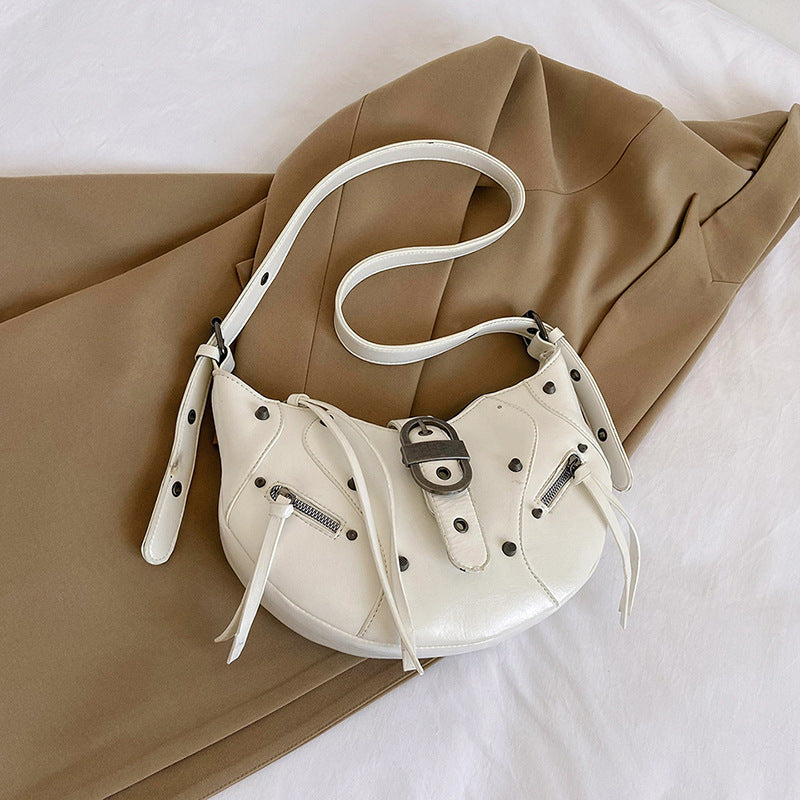 Crescent Rivet Shoulder Bag – product image 8