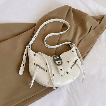 Crescent Rivet Shoulder Bag – product image 8
