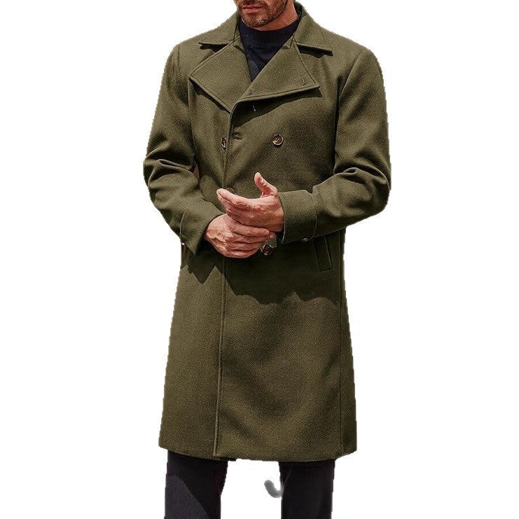Men's Double-Breasted Wool-Blend Trench Coat – product image 5