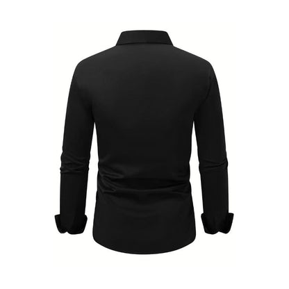 Men's Solid Long-Sleeve Casual Shirt – product image 5