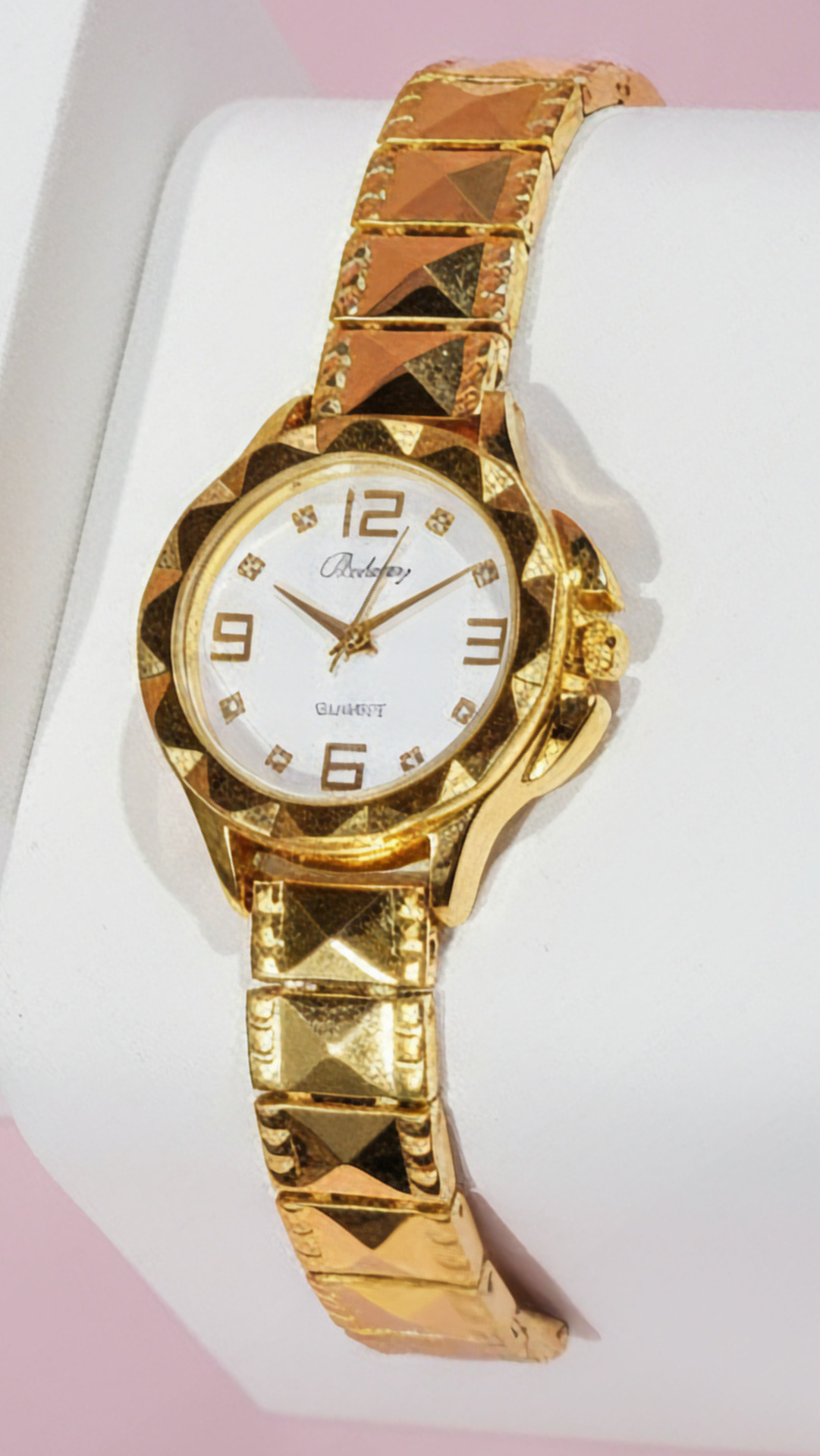 Pyramid Band Round Face Quartz Movement Watch - product image 2 of 3