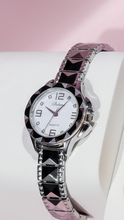 Pyramid Band Round Face Quartz Movement Watch - product image 3 of 3