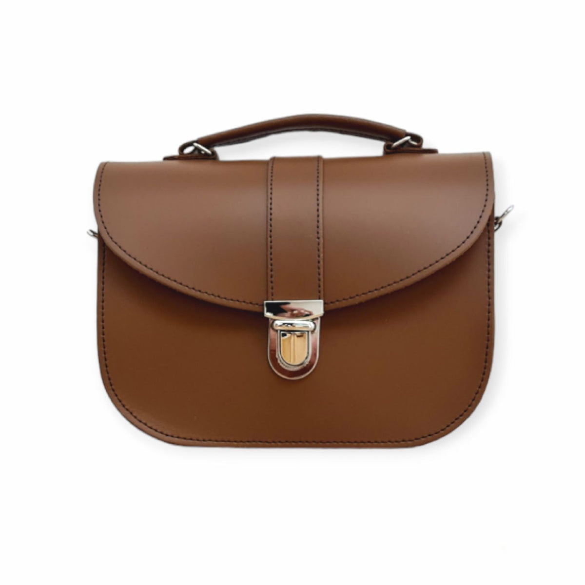 Olympia Handmade Leather Bag - Chestnut - product image 1 of 7