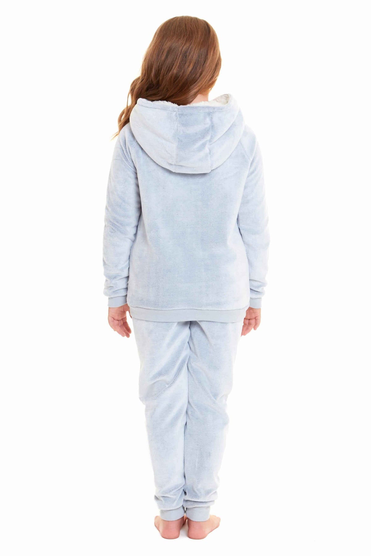Daisy Dreamer Cuddly Raccoon Fleece Hooded Pyjama Set For Women And Girls Sherpa Lined – product image 9 of 10